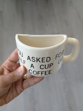 "You Asked For Half A Cup Of Coffee'' Tennesse Ceramic Souvenir Collectible Mug
